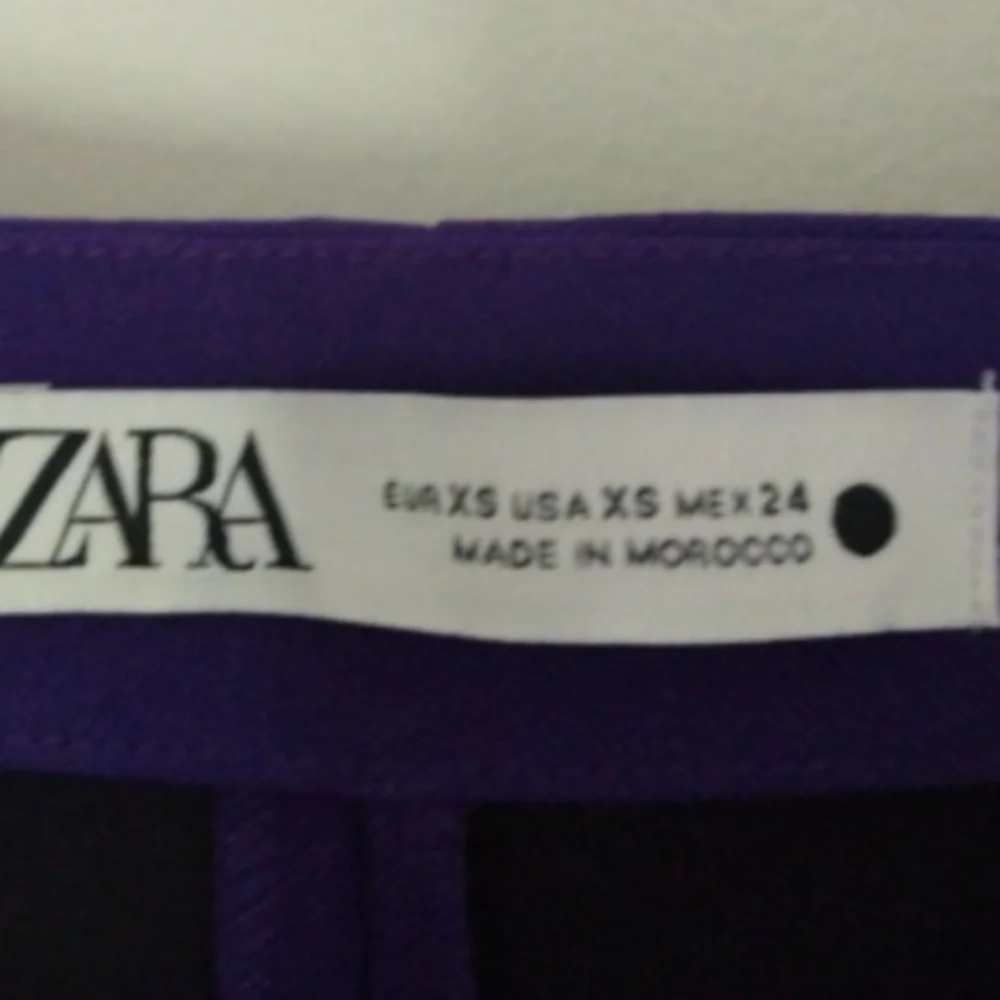 Zara Purple Square Neckline Crop Top Sz XS